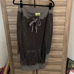 Juicy Couture Dark Grey Sweatshirt Dress